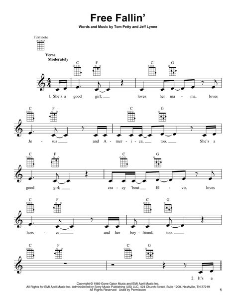 Free Fallin Guitar Tutorial 的图像结果