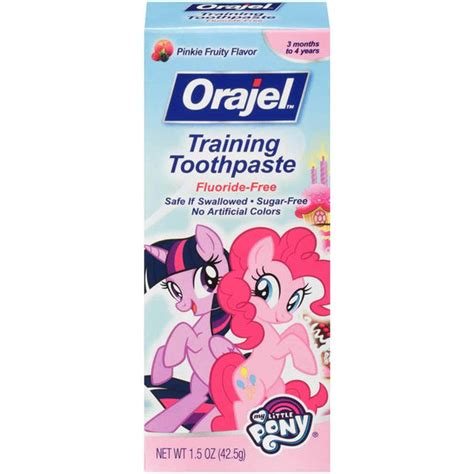 Orajel Training Toothpaste, My Little Pony, Pinkie Fruity Flavor, Fluo ...