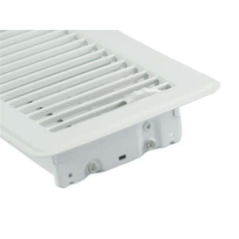 RELIABILT 4-in x 10-in Steel White Floor Register 4210410WH at Lowes.com