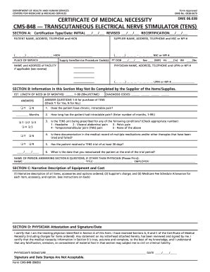 2005 Form CMS-848 Fill Online, Printable, Fillable, Blank - pdfFiller