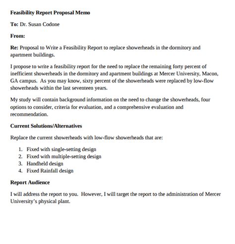 Image result for Proposal Memo Examples