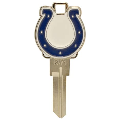 Hillman Indianapolis Colts Nickel Plated Sports Key Brass House/Entry ...