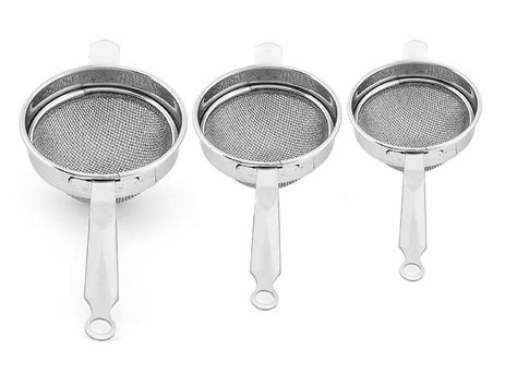 Kuber Industries Stainless Steel Double Mesh Tea Strainer Chalni 8,9,10 ...
