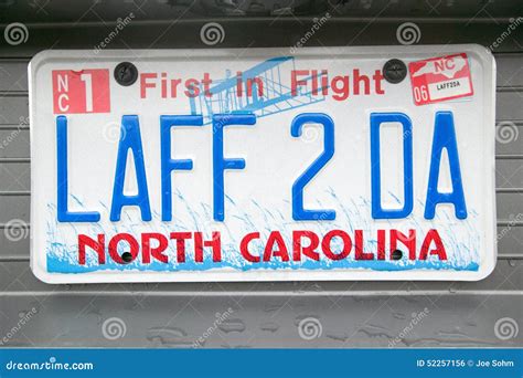 Vanity License Plate - North Carolina Editorial Photo - Image of road ...