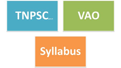 TNPSC VAO Exam Syllabus 2017-2018 - New Updated Syllabus Download ...
