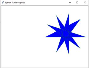 Image result for Code to Draw a Star in Python Turtle