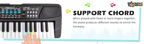 Buy 37 Key Piano with DC Power Mode, Microphone and Recoring Online at ...