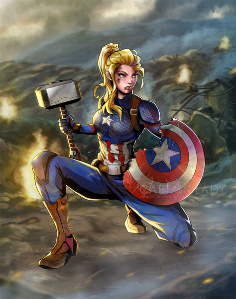 ArtStation - Lady Captain America