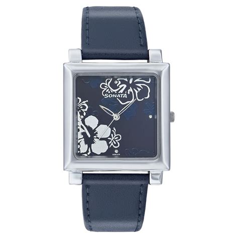 Buy Online Sonata Quartz Analog Blue Dial Strap Watch for Women ...
