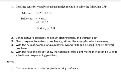 Image result for The Simplex Method and Sensitivity Analysis
