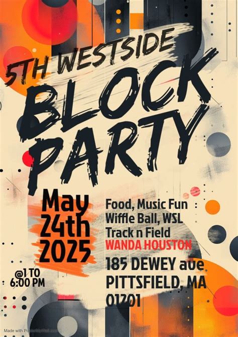 5th WESTSIDE BLOCK PARTY, Westside Riverway, Pittsfield, 24 May 2025 ...