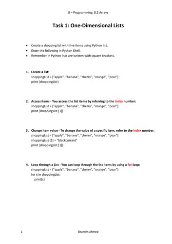 Computer Science Arrays Tutorials IGCSE 的图像结果