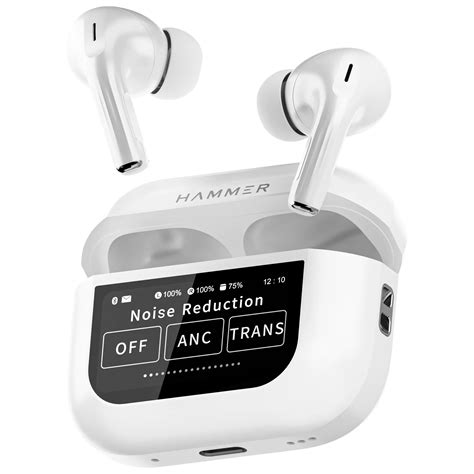Hammer Screen TWS Bluetooth Earbuds with 32 db ANC + ENC and On Case D