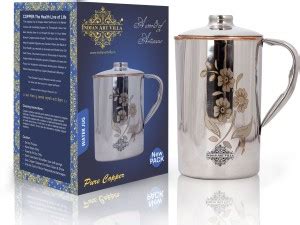 INDIAN ART VILLA 1.5 L Steel, Copper Water Jug Price in India - Buy ...