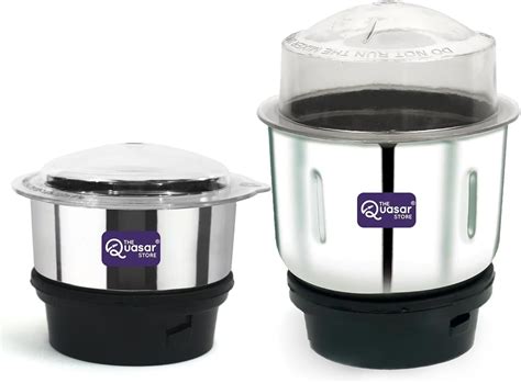 Buy The Quasar Store Combo Chutney Jar, Mixer Jar (180 Ml 400 Ml ...