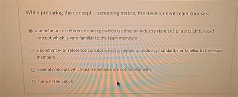 Image result for Concept Screening Matrix