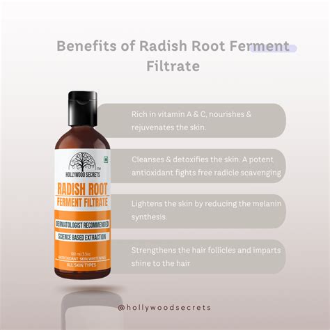 Radish Root Bio Ferment Filtrate Skin Whitening 100ml – Hollywood Secrets