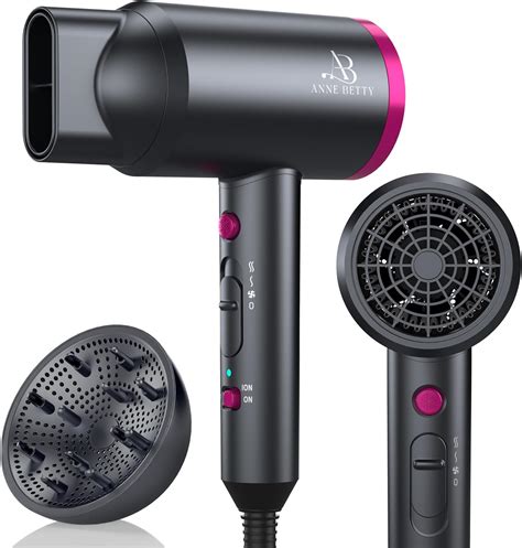 Amazon.com : Yinole Hair Dryer Ionic Blow Dryer with Diffuser for Curly ...