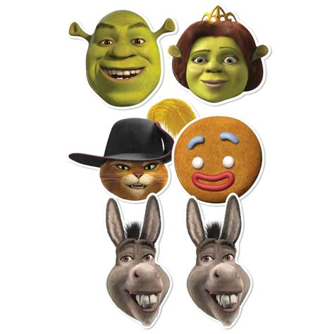 Star Cutouts Smp353 Shrek Cardboard Mask Pack Of 6 | Desertcart INDIA