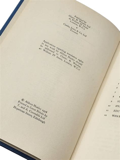 Brave New World Revisited | Aldous Huxley | First U.K. Edition, First ...