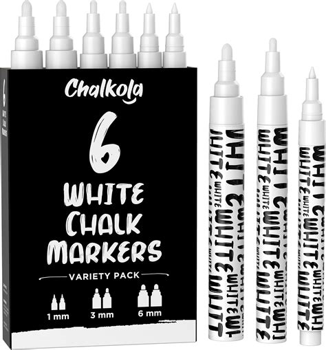 Amazon.com : VILMA White Liquid Chalk Markers Wet Erase Markers Window ...