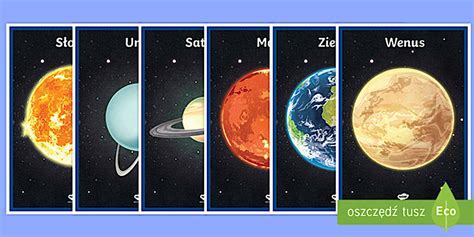 Planety Układu Słonecznego | Kosmos | Plakaty