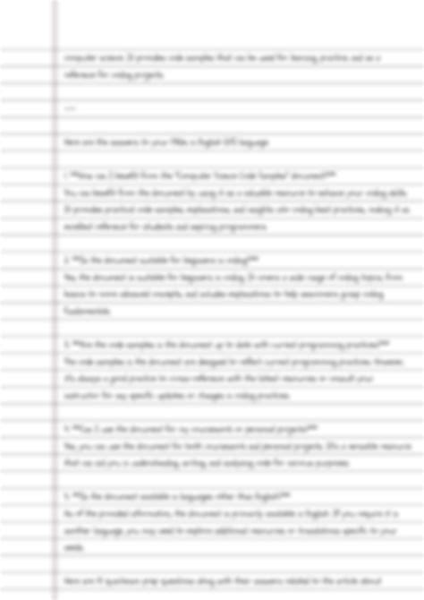 Image result for Computer Science Code Brief Example