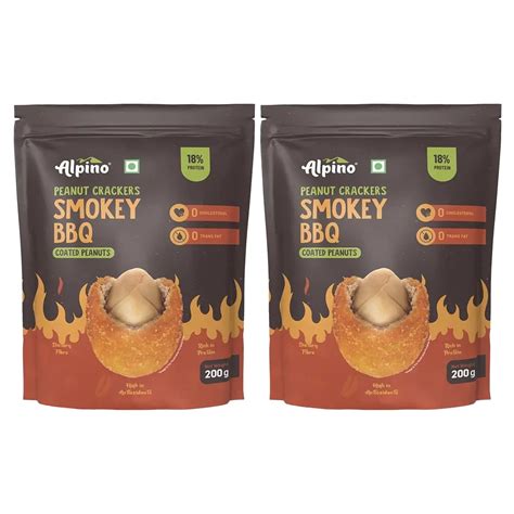 Alpino Peanut Crackers Smokey BBQ 400g - Made with Roasted Peanuts ...