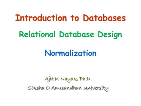 Image result for Database System Tutorials On Normalisation