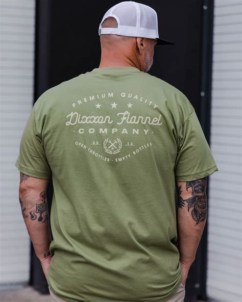 Men's Tan Road Warrior T-Shirt - OD Green | Dixxon Flannel Co.