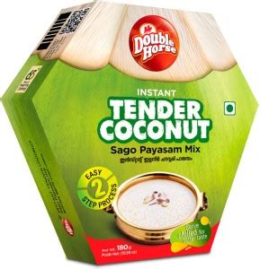 Double Horse Instant Tender Coconut Sago Payasam Kheer Mix 180 g Price ...