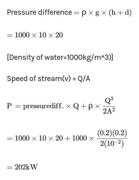 Water is pumped from a depth of 10 m and delivered through a pipe of ...