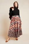 Buy Multi Color Poly Taffeta Printed Maxi Skirt For Women by Bhanuni By ...