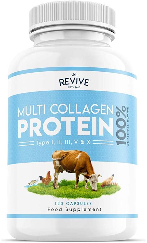 Revive Naturals Multi Collagen Protein Capsules - 120 Count - Types ...