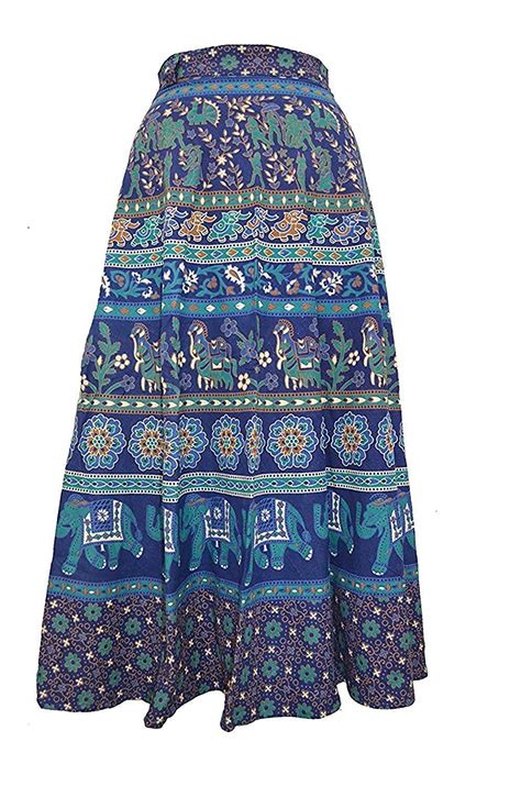 Buy JMP Skirt Girl's Cotton Fancy Flower Border Design Long Skirt ...