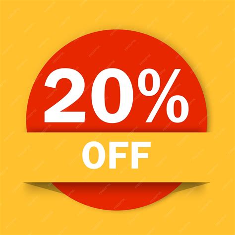 Premium Vector | 20 percent off. twenty percent discount Off. twenty ...