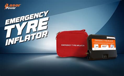 LASER POWER 12V DC Emergency Tyre Inflator – Portable Air Compressor ...