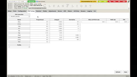 Cleanflight Config 的图像结果