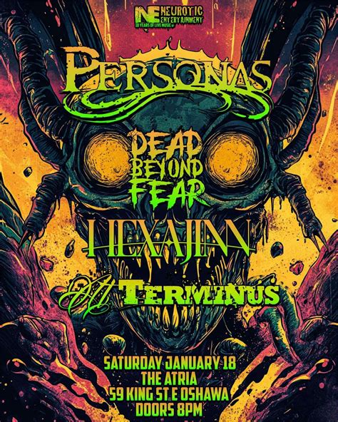 Personas, Dead Beyond Fear, Hexajinn & At Terminus, Atria Bar & Grill ...