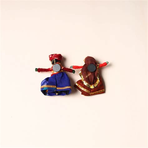 Rajasthani Puppet Couple Handmade Magnet