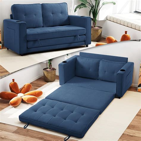 54" Folding Sofa Bed Full Size, Pull Out Couch Small Love Seat Sleeper ...