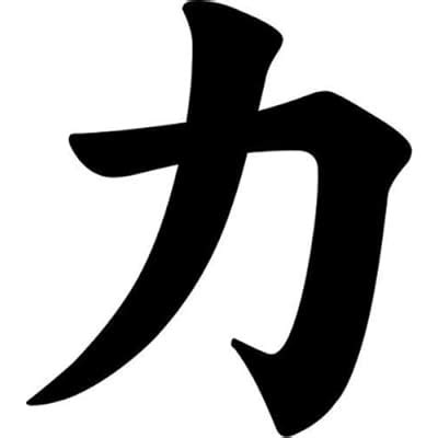 Buy Japanese Kanji Force Chikara Symbol Car Truck Windows Decor Decal ...