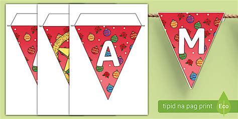 Paskong Pinoy Bunting | Grade 1 | Twinkl (teacher made)