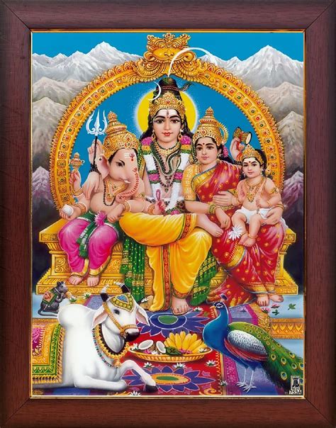 Buy Garuda Photos - God Sri Shiva Parvati with Ganesha and Subramanya ...