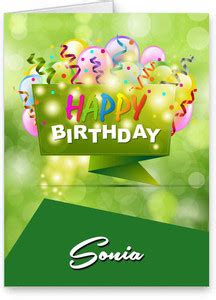 Midas Craft Happy Birthday Sonia Best Wishes Quotes 25 Greeting Card ...
