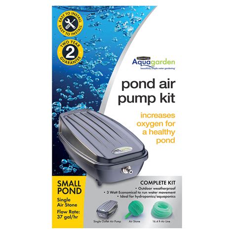 Pond Air Pump Kit Single Air Stone - Pennington Aquagarden