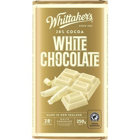 Whittakers 28% Cocoa White Chocolate Bar 250g : Amazon.in: Grocery ...