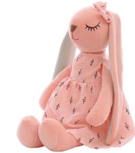 Kiddie Castle Cartoon Long Ears Rabbit Doll Soft Toy For Kids - 35 cm ...