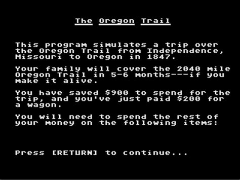 Download Video Game The Oregon Trail Wallpaper