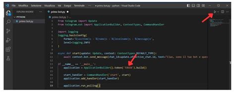 Image result for Esempio Codice Bot Python
